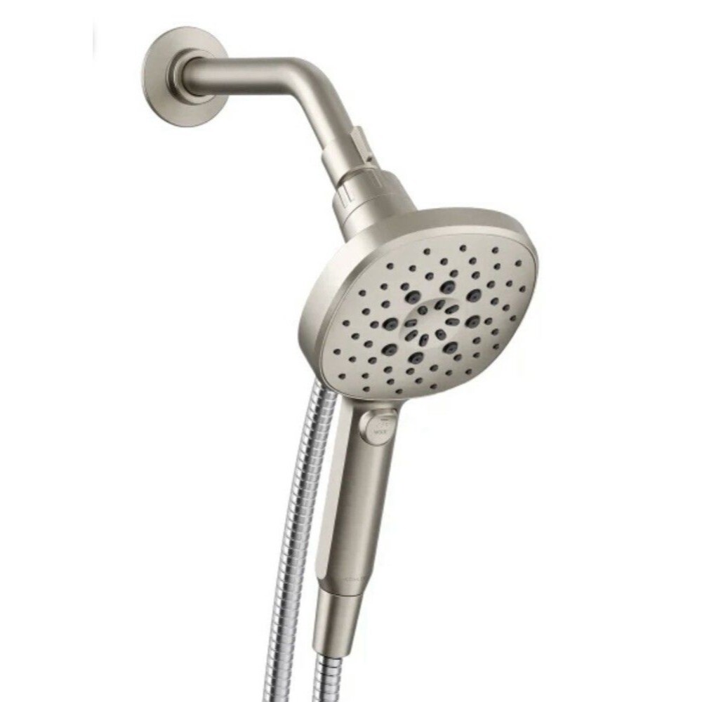 Kohler Tellin Multifunction Hand Shower 4 Spray Settings Brushed Nickel 72” Hose